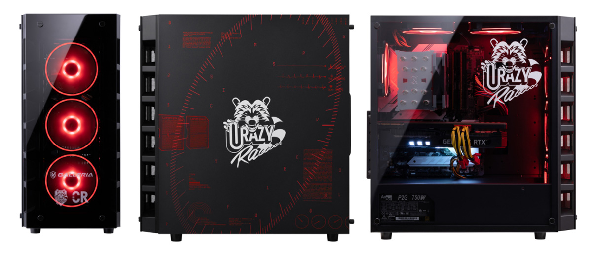 GALLERIA，プロチーム「Crazy Raccoon」コラボモデルのゲーマー向けPC