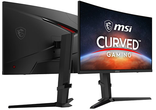 量子ドットVA液晶パネル採用の湾曲型ゲーマー向けディスプレイがMSI