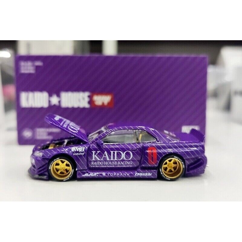 Mini GT Kaido House V1 Nissan Skyline GT-R (R34), purple CHASE