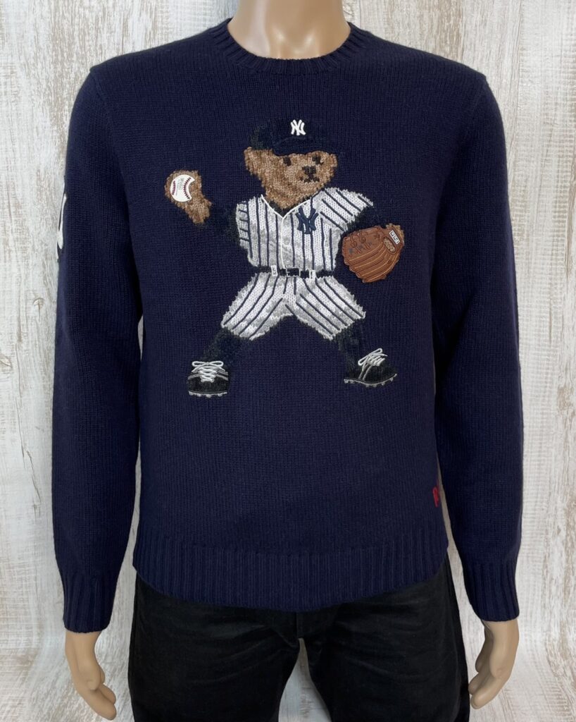 ポロベアは野球もする。ポロ ラルフ・ローレンのポロベアニット（MLB