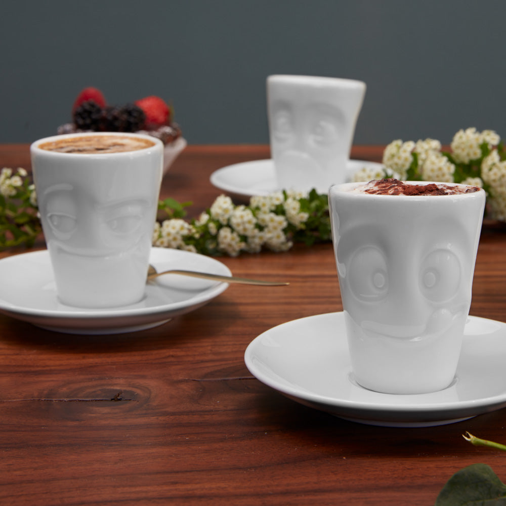 Espresso Cup with Saucer, Tasty Face – FIFTYEIGHT Products