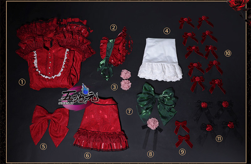 ICOS ローゼンメイデン コスプレ 真紅 しんく 衣装