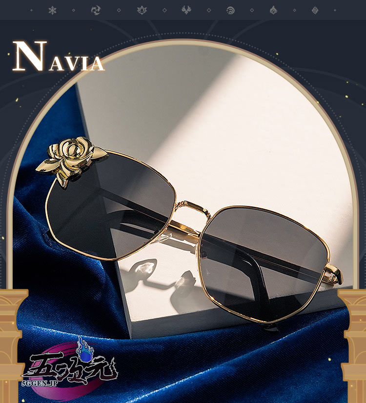 三分妄想 原神 コスプレ ナヴィア サングラス 道具