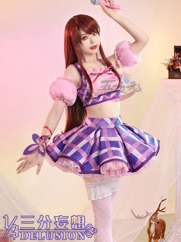 三分妄想 アイカツ！アイドルカツドウ！ コスプレ 紫吹蘭 ステージ