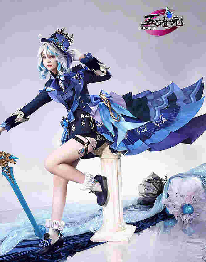 三分妄想 原神 コスプレ フリーナ ウィッグ 3種類（プネウマ・ウーシア