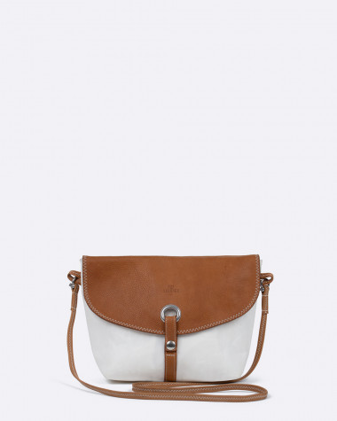 The Calypso cross-body bag · Leather brown recyclé | 727 Sailbags