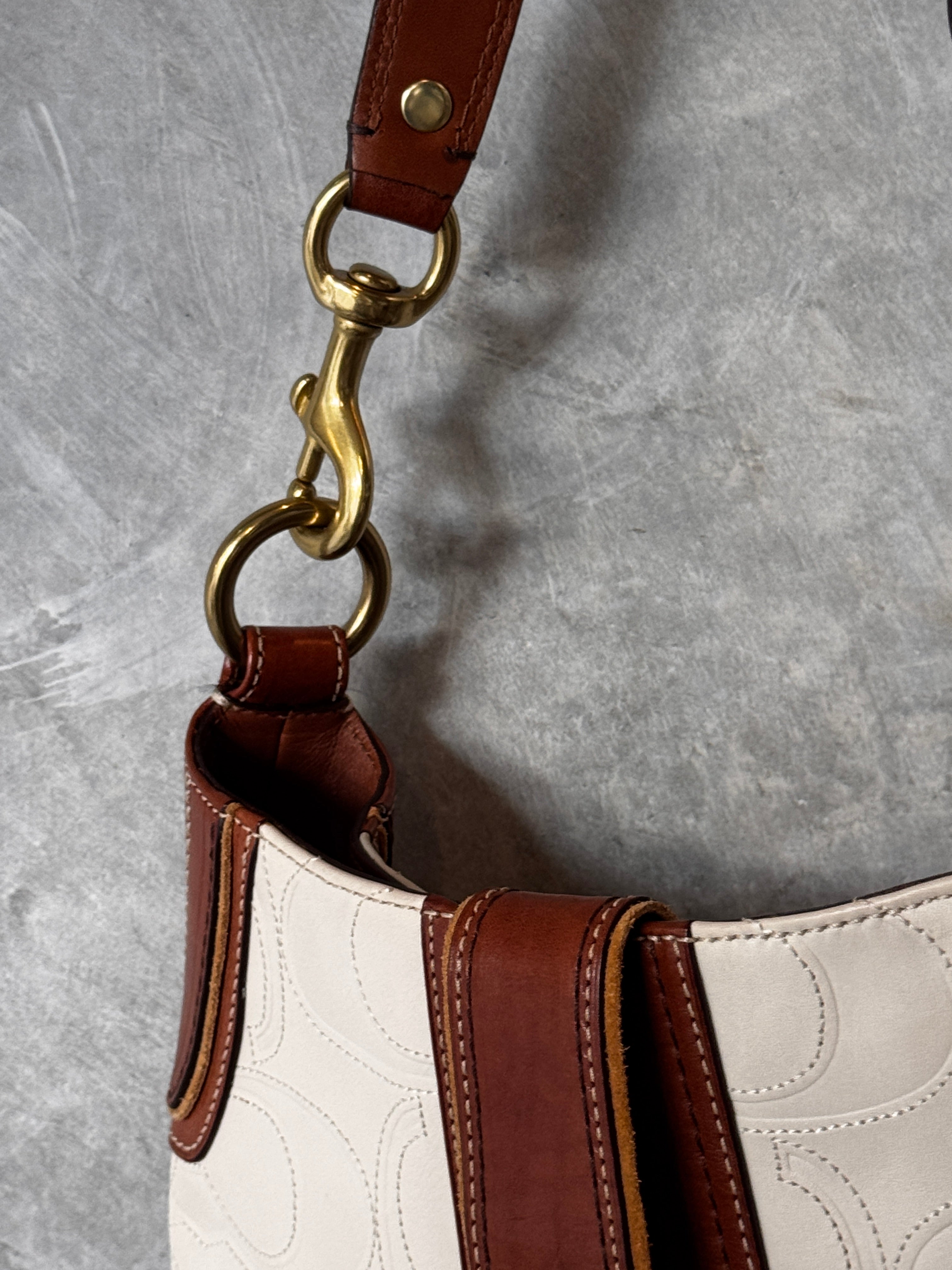 VINTAGE COACH HOBO LEATHER SHOULDER BAG – 777ST.