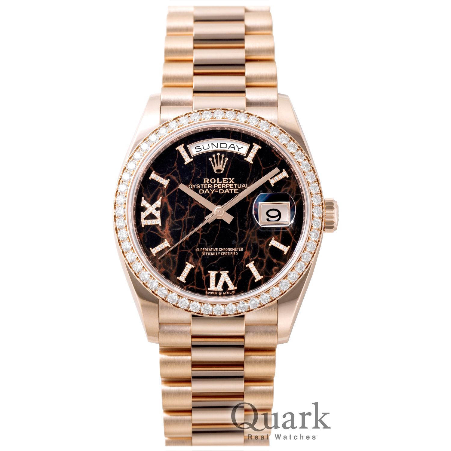 ロレックス デイデイト36 Ref.128345RBR アイゼンキーゼルローマVI&IX