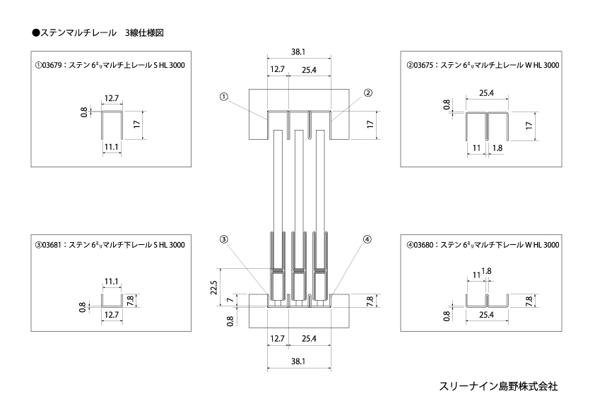 マルチレール」とは？｜ステン3線レールの代替構成・図面付きで解説 No.274