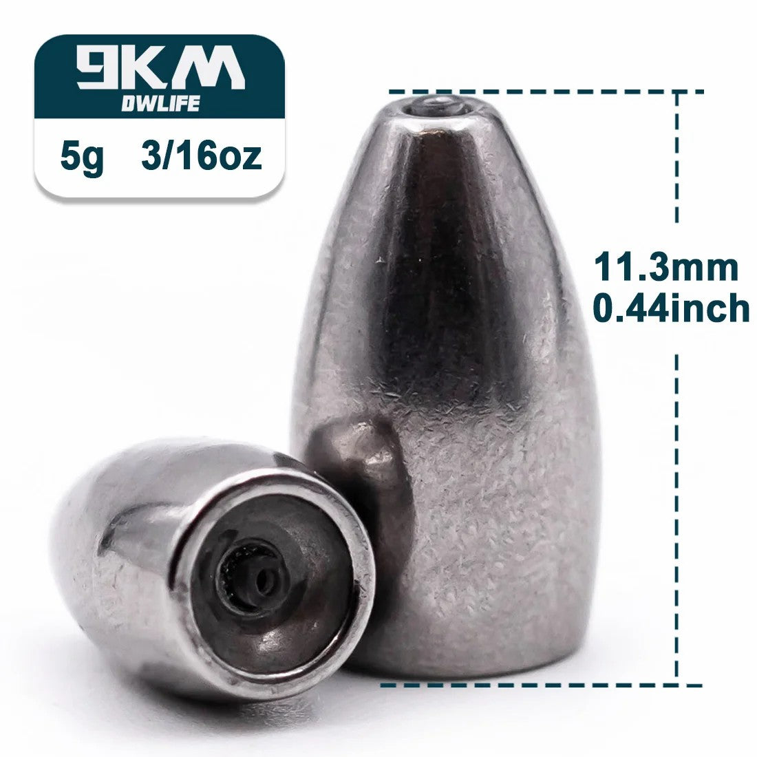 9KM Bullet Weights Fishing Sinkers 1.8~14g Fishing Weight for