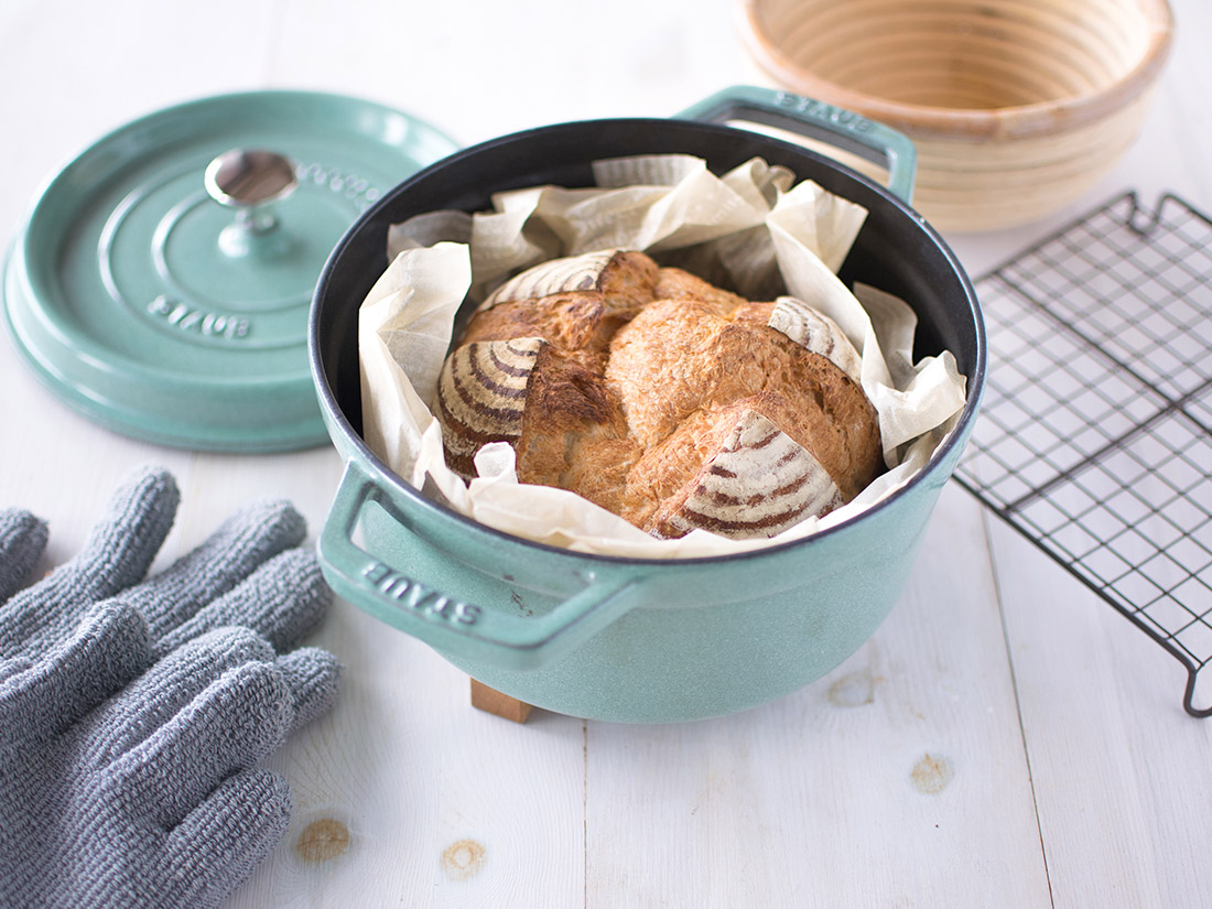 STAUB ピコ・ココット ラウンド 22cm セージグリーン 2.6L | 鍋 | お