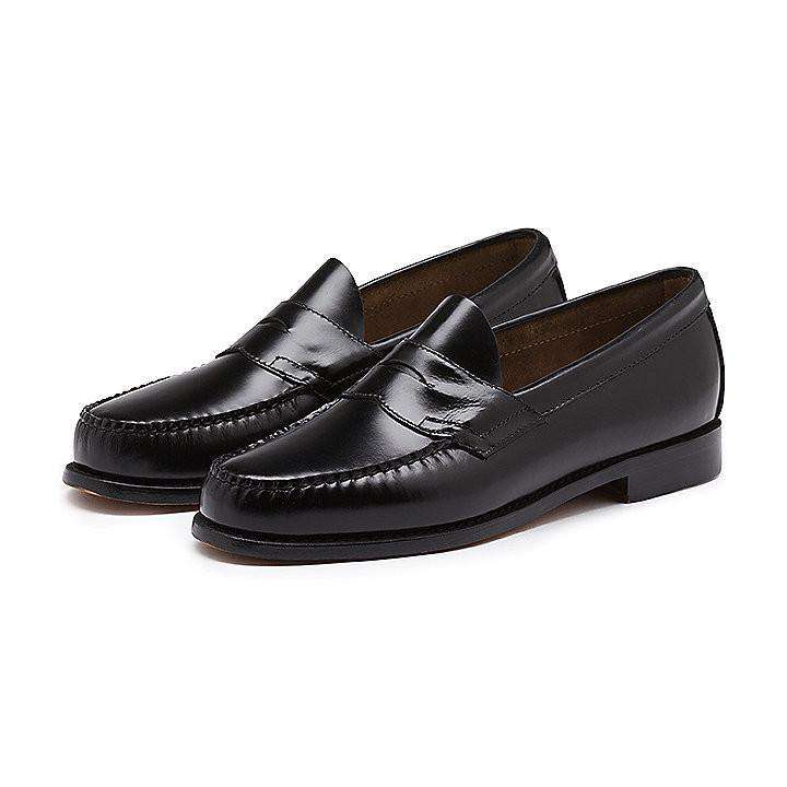 G.H. Bass Logan Weejuns in Black – Country Club Prep