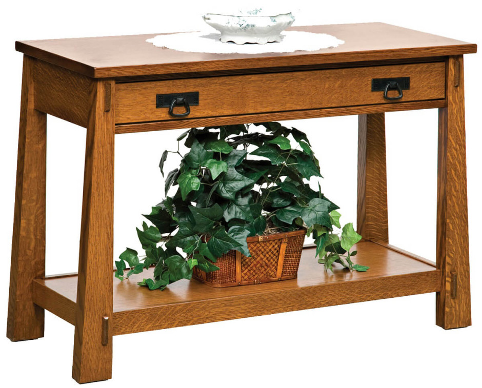 Tahari Open Amish Console Table - Countryside Amish Furniture