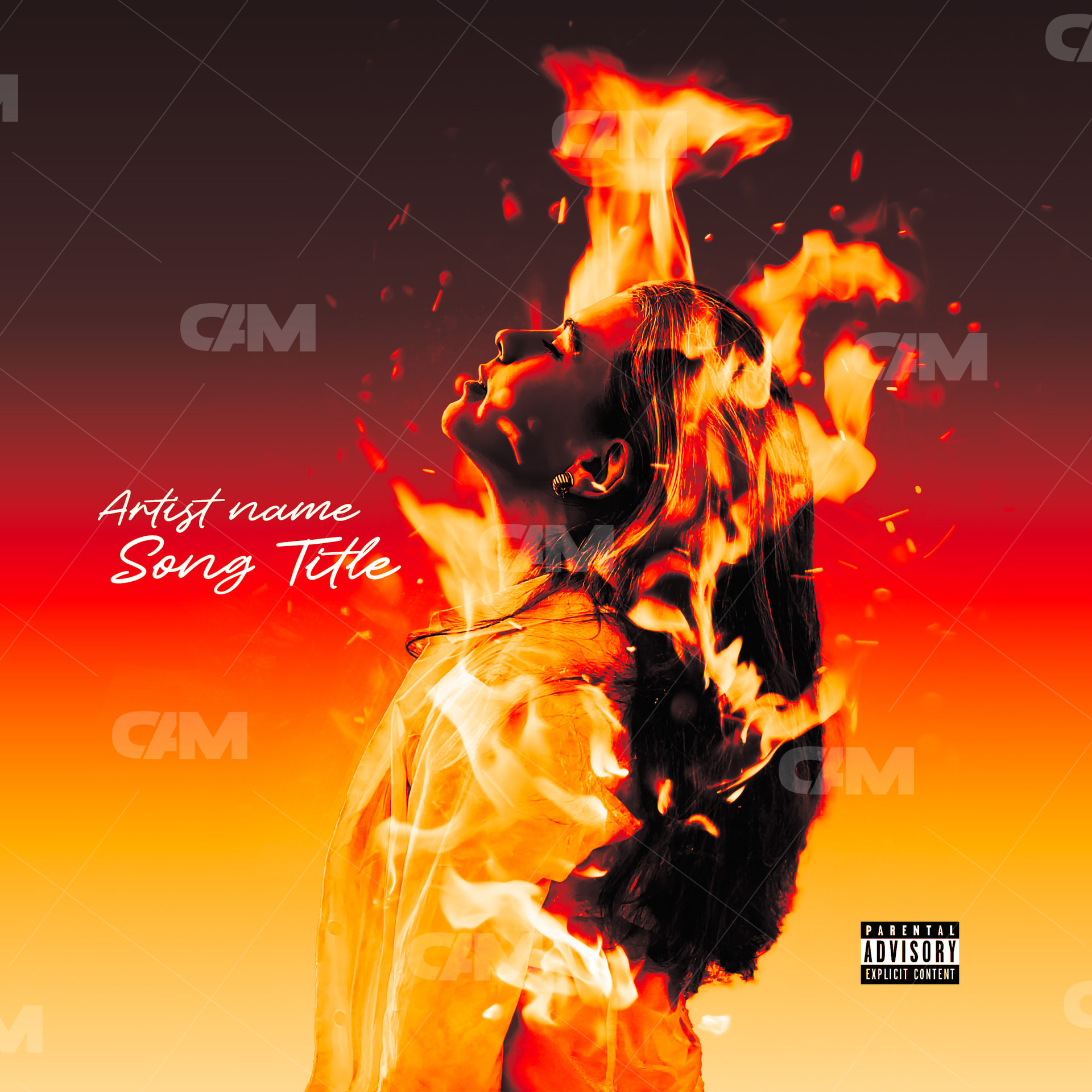 Girl On Fire - Cover Art Market