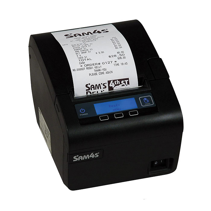 Sam4s Printer ELLIX 40 Black USB – Coast Cash Register