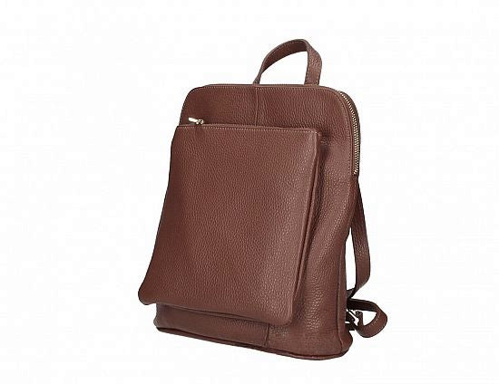 Italian Leather 'Vera Pelle' Convertible Backpack/Crossbody/Travel