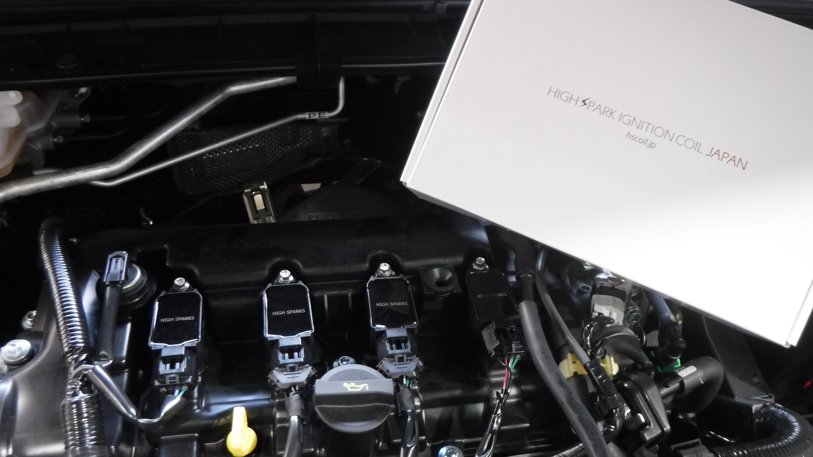 HIGH SPARK IGNITIONCOIL（ハイスパーク イグニッションコイル）取付
