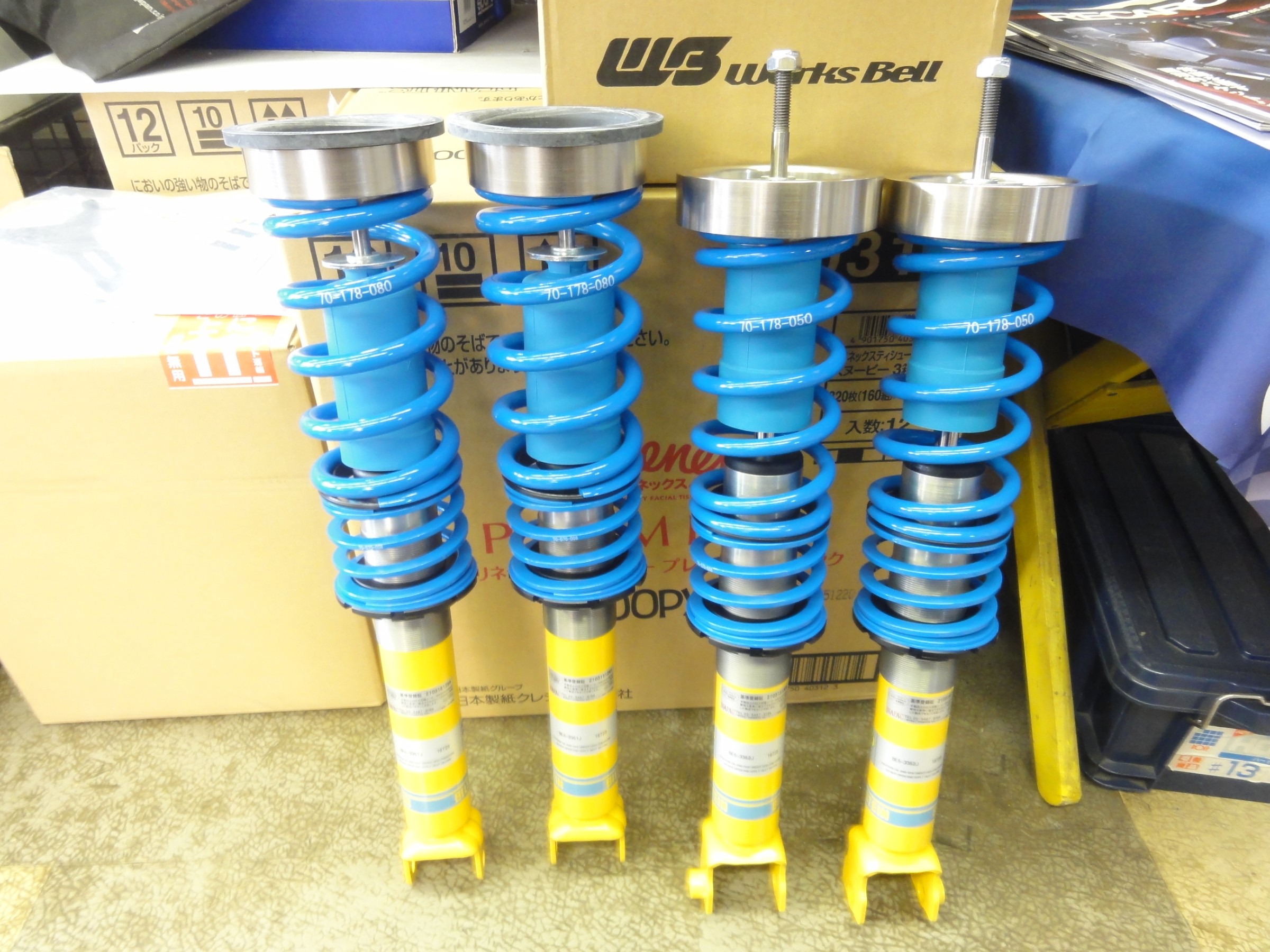 ロードスター（ND5RC）ビルシュタイン製車高調「B14」装着