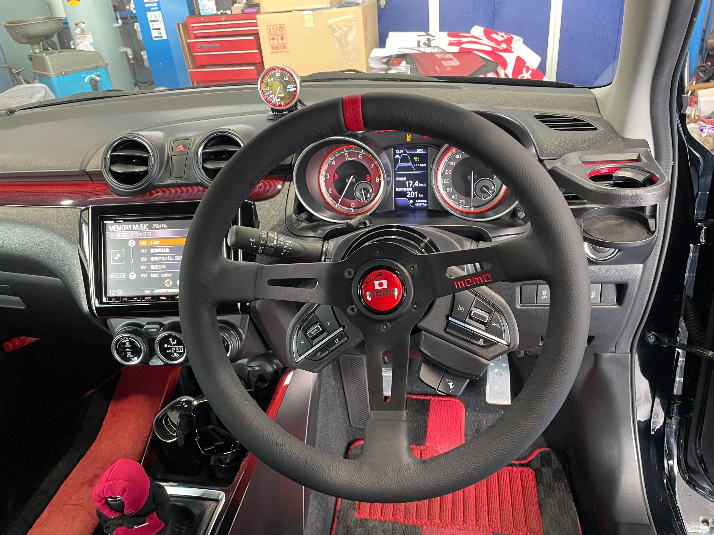 ☆スイフトスポーツ ZC33S ステアリング交換【MOMO RAPFIXⅡ SRDkit