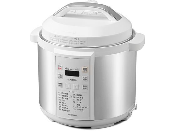 アイリスオーヤマ 電気圧力鍋 6.0L ホワイト PC-EMA6-Wが17,124円 通販