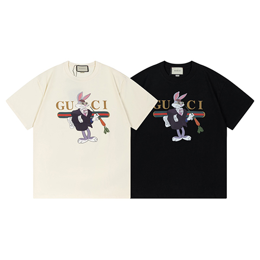 ウサギ年限定 グッチ 半袖Tシャツ gucciプリント 5,380円 CCS027034