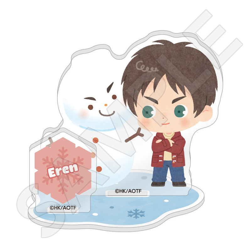 進撃の巨人 ちびキャラアクリルスタンド 雪だるまver. / エレン