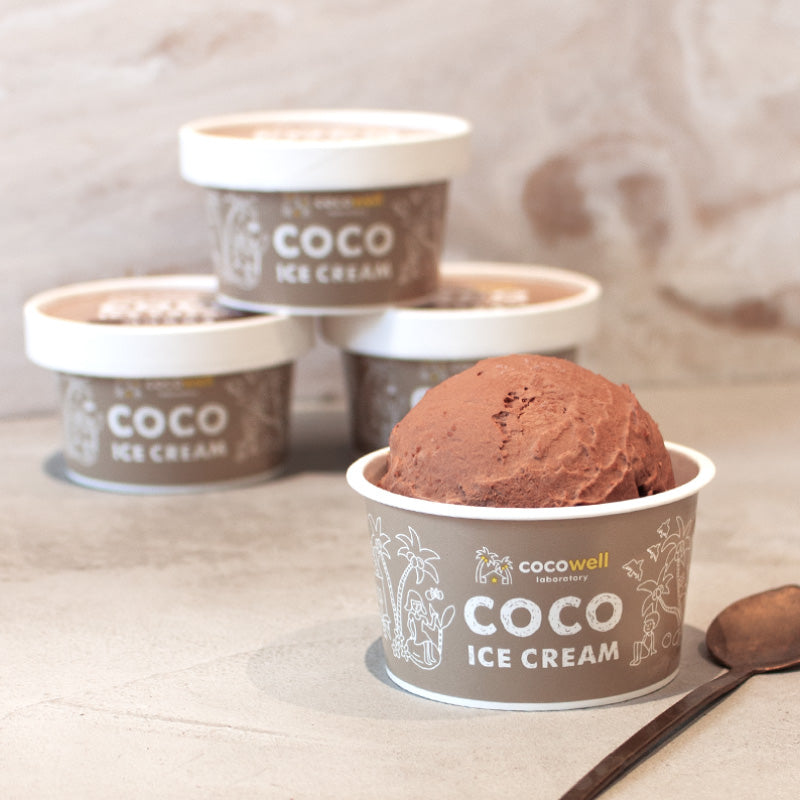 ココアイス（ココカカオ×4個）｜プラントベース・有機素材使用の