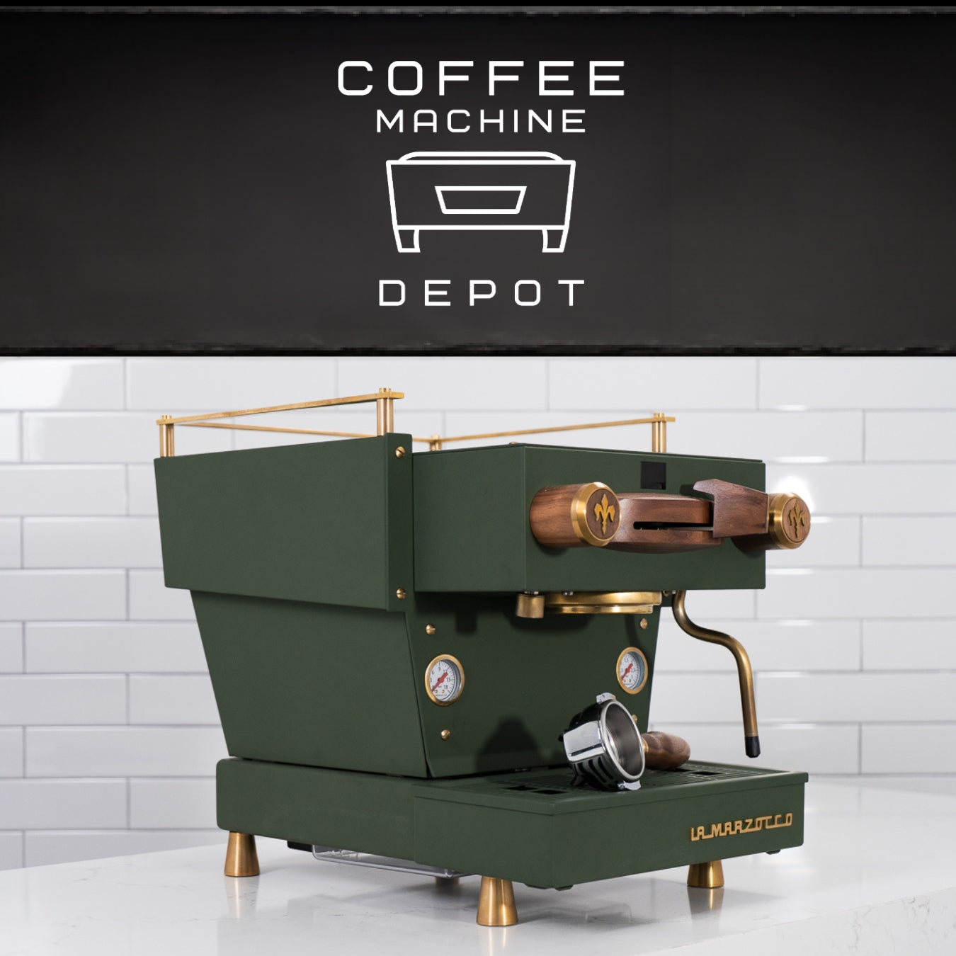 La Marzocco - Linea Mini R- Custom Matte Military Green with Dark