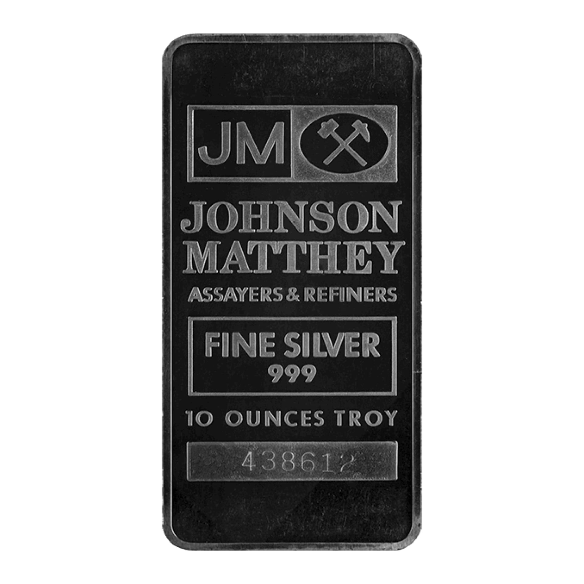 10 oz Silver Bar Johnson Matthey – .999 Fine Vintage