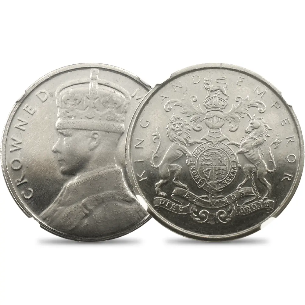 1937 エドワード8世 戴冠記念 銀メダル NGC MS65 BHM-4302 | 英国