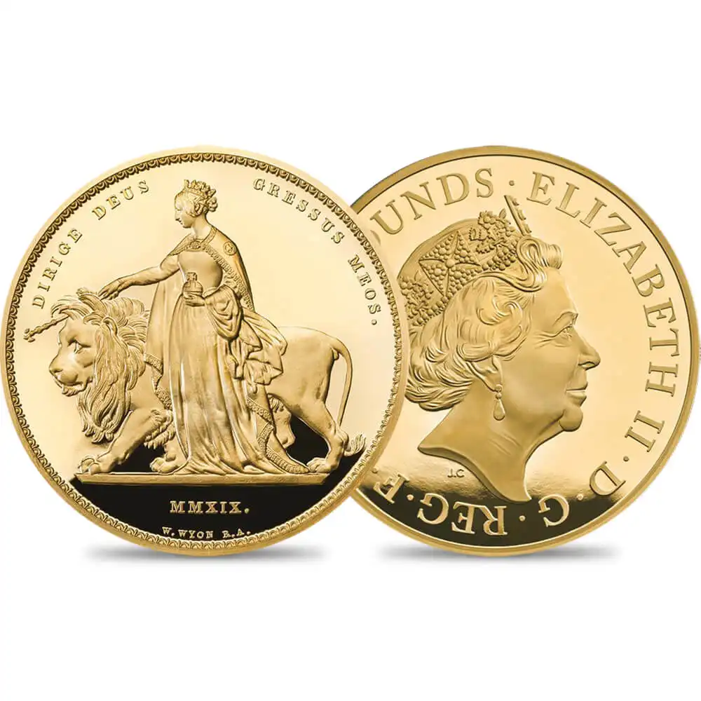 2019年 ウナ＆ライオン 2キロプルーフ金貨 専用ボックス付【ご予約承り