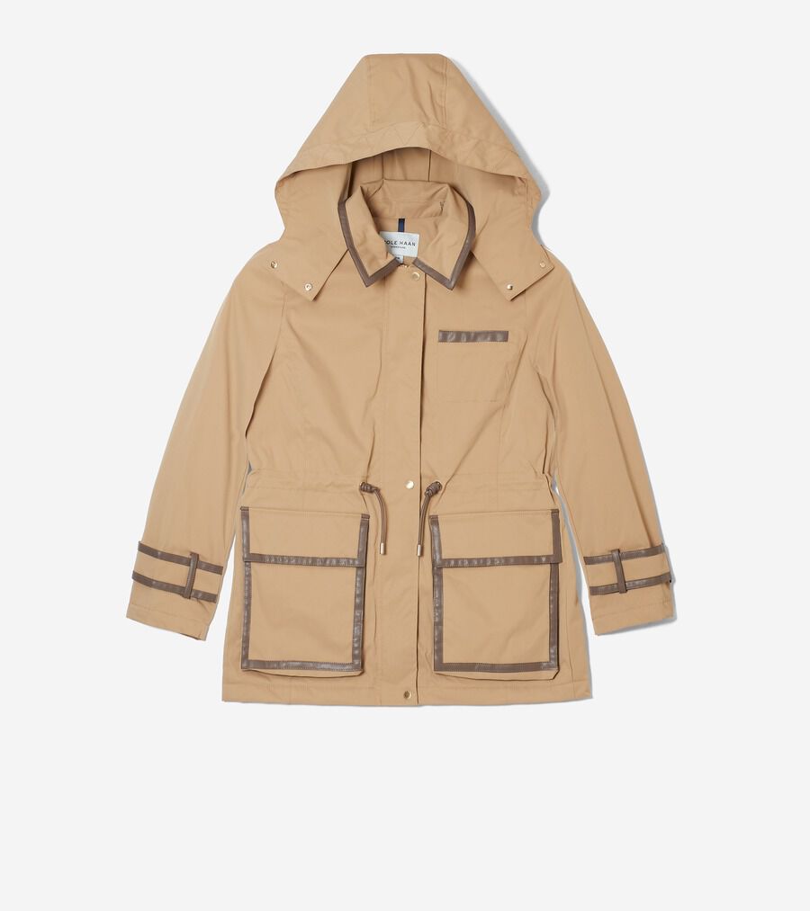 ジップアップ レイン ジャケット womens. 60000 | COLE_HAAN