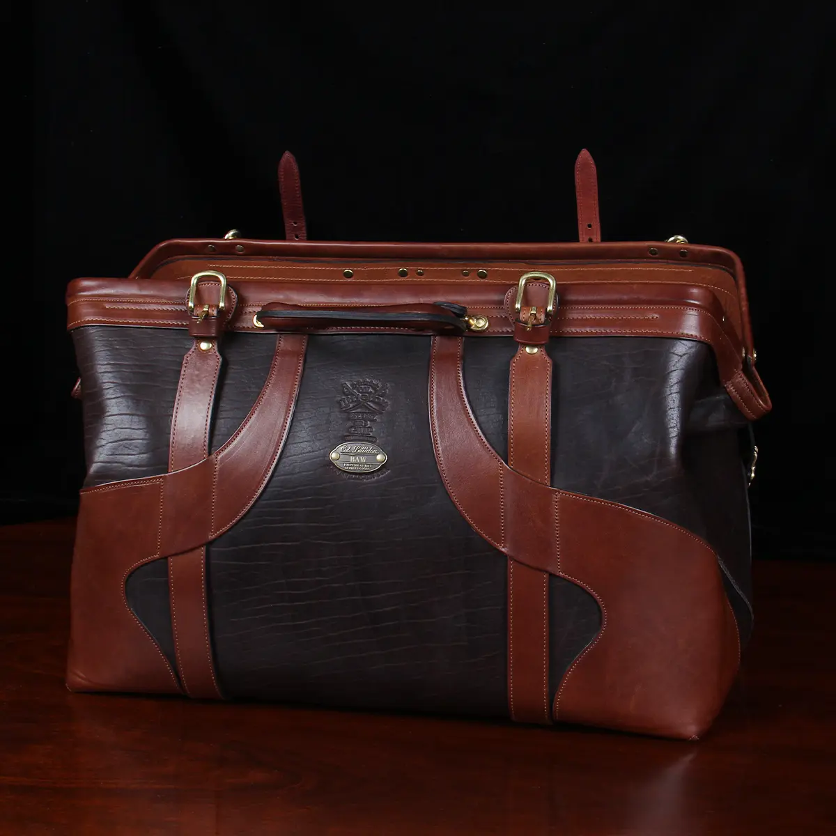 Buffalo Leather Duffle, No. 5 Grip Travel Bag | Col. Littleton