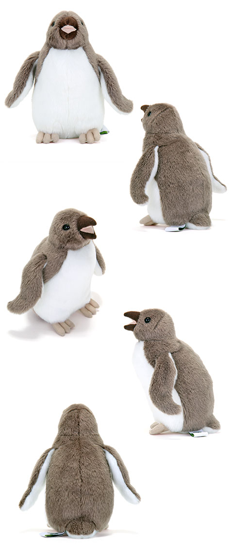 動物 生物 ぬいぐるみ リアルペンギンファミリー イワトビペンギン