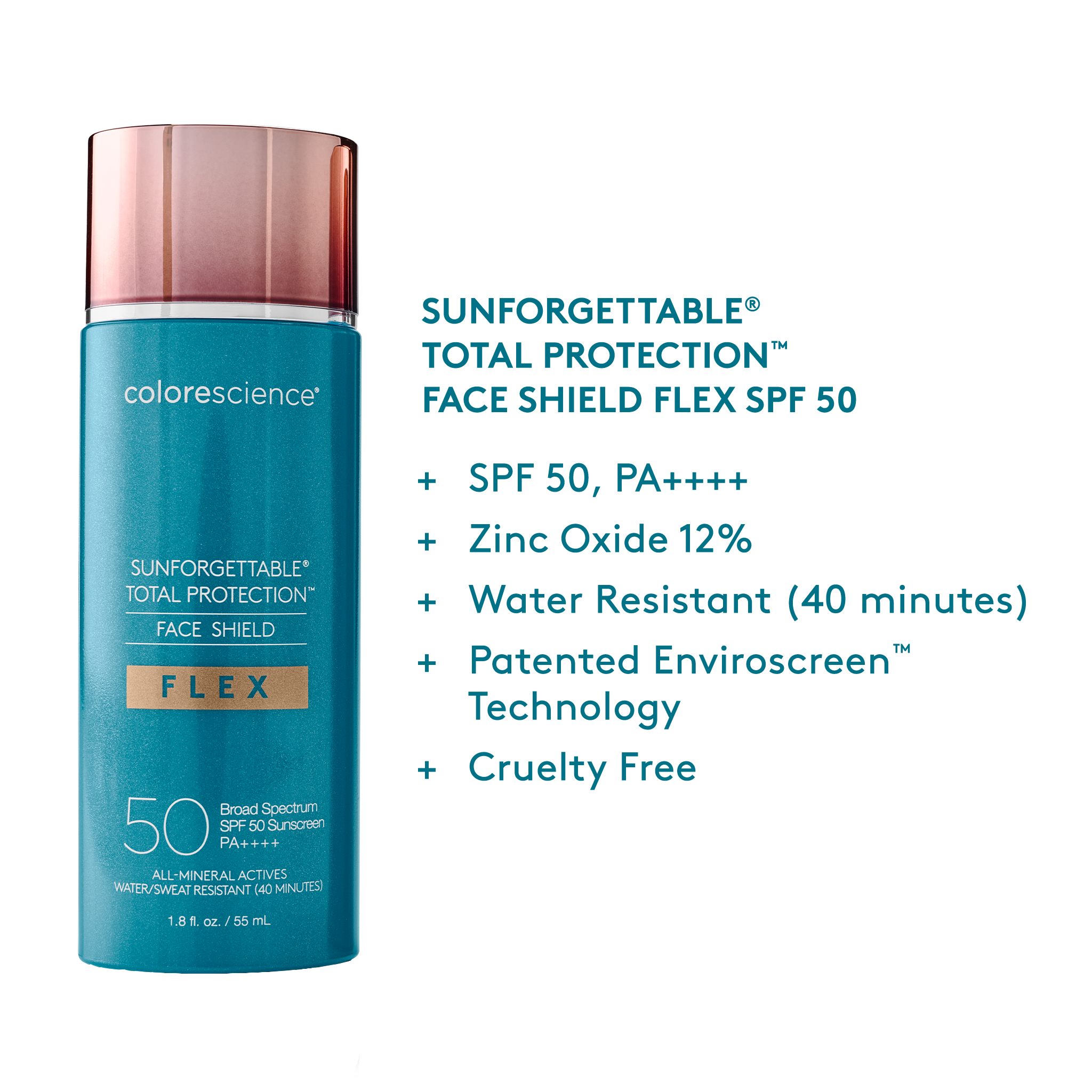 Face Shield Flex SPF 50: Tinted Matte Sunscreen | Colorescience