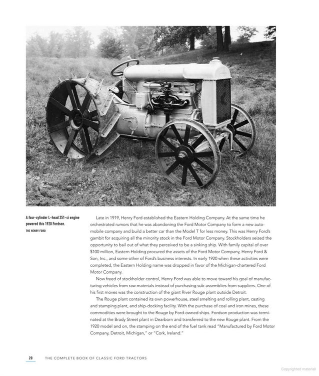 The Complete Book of Classic Ford Tractors, Every Model 1917-1996
