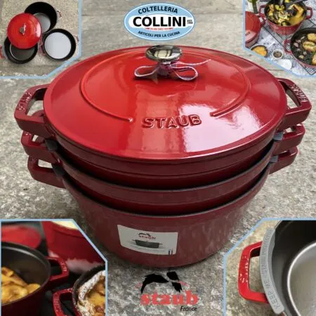 Staub - LA COCOTTE - Cookware Set - 3 pieces - 24cm - Enameled