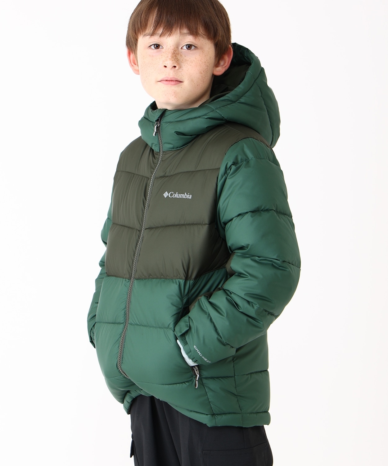 パイクレイクIIフーデッドジャケット(XXS Rain Forest Greenscape