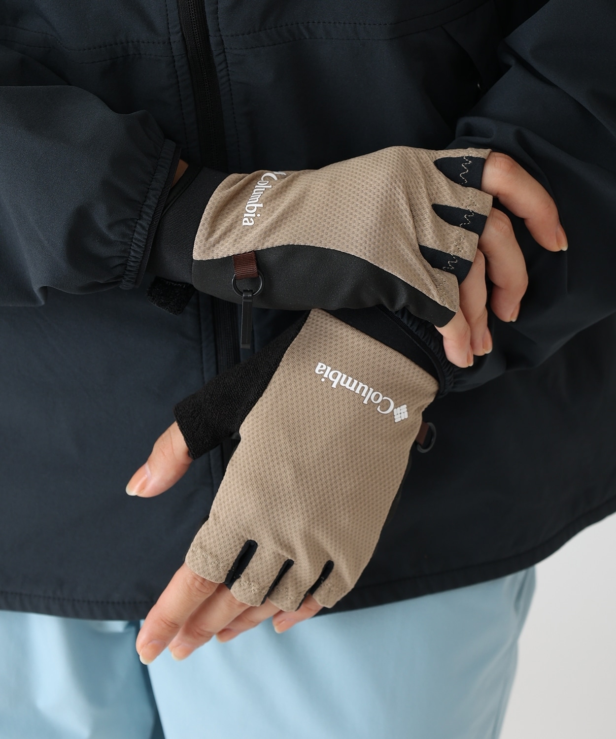 ダイアモンドカードフィンガーレスグローブ(XS Flax)│コロンビア