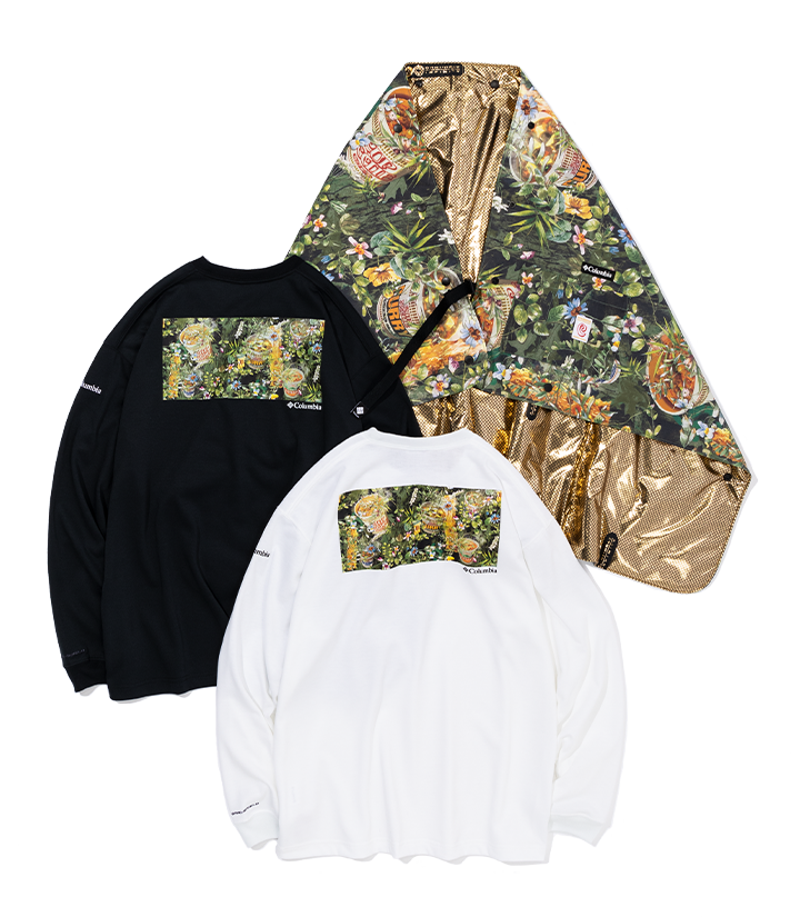 カップヌードル×コロンビア コラボ第2弾！ブランケットポンチョ＆ロンT