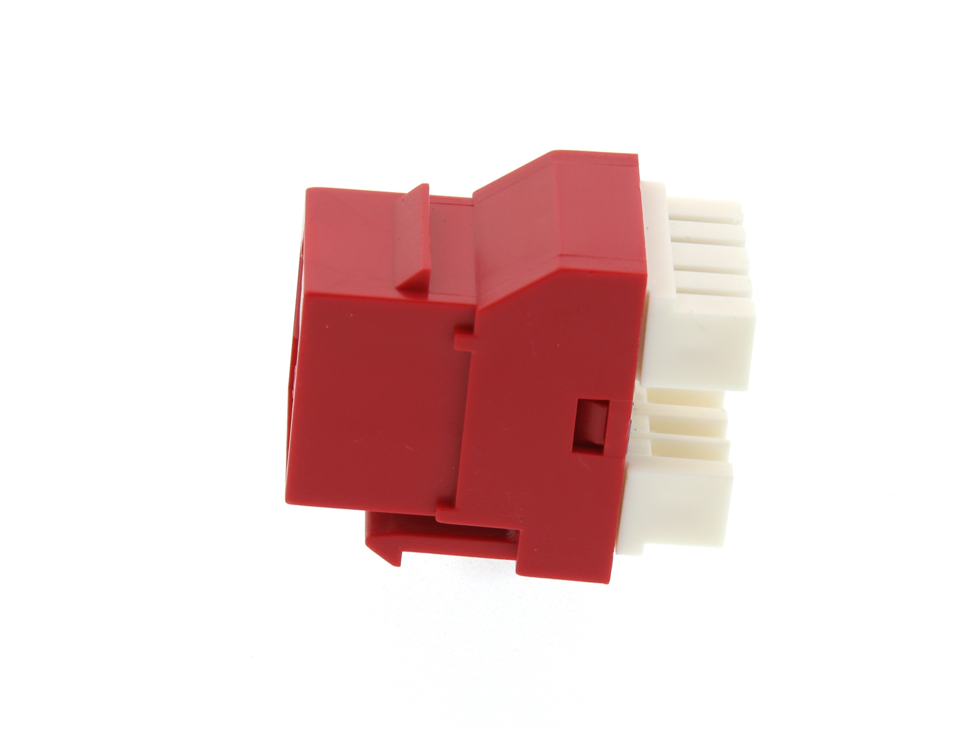 CAT6 SpeedTerm Keystone Jack 180 Degree 110 UTP - Red | Computer