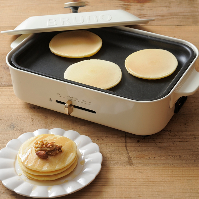 BRUNO(ブルーノ)コンパクトホットプレート ホワイト[BOE021-WH