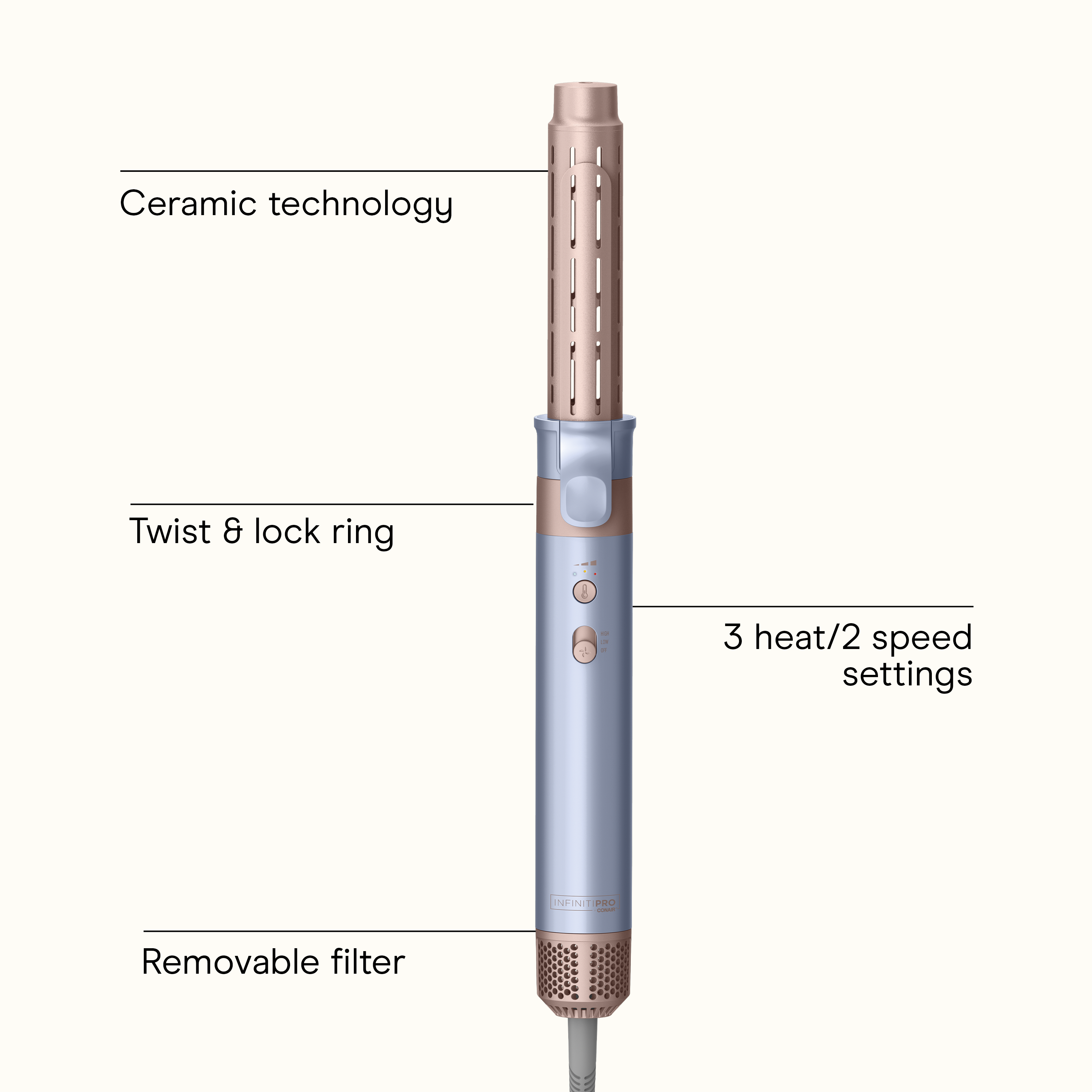 INFINITI PRO CONAIR™ Wet-to-Dry Styling Wand