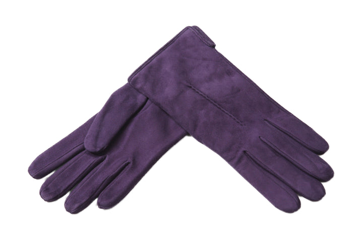 ラスト1点！】メローラ レディース手袋◇スウェード◇パープル/PURPLE