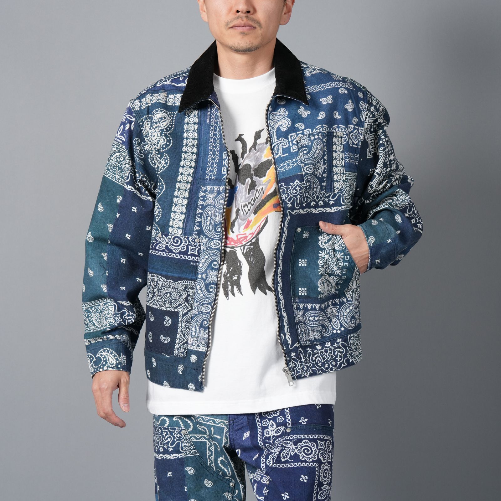MIYAGIHIDETAKA - 【残りわずか】Bandana Jacket / バンダナジャケット