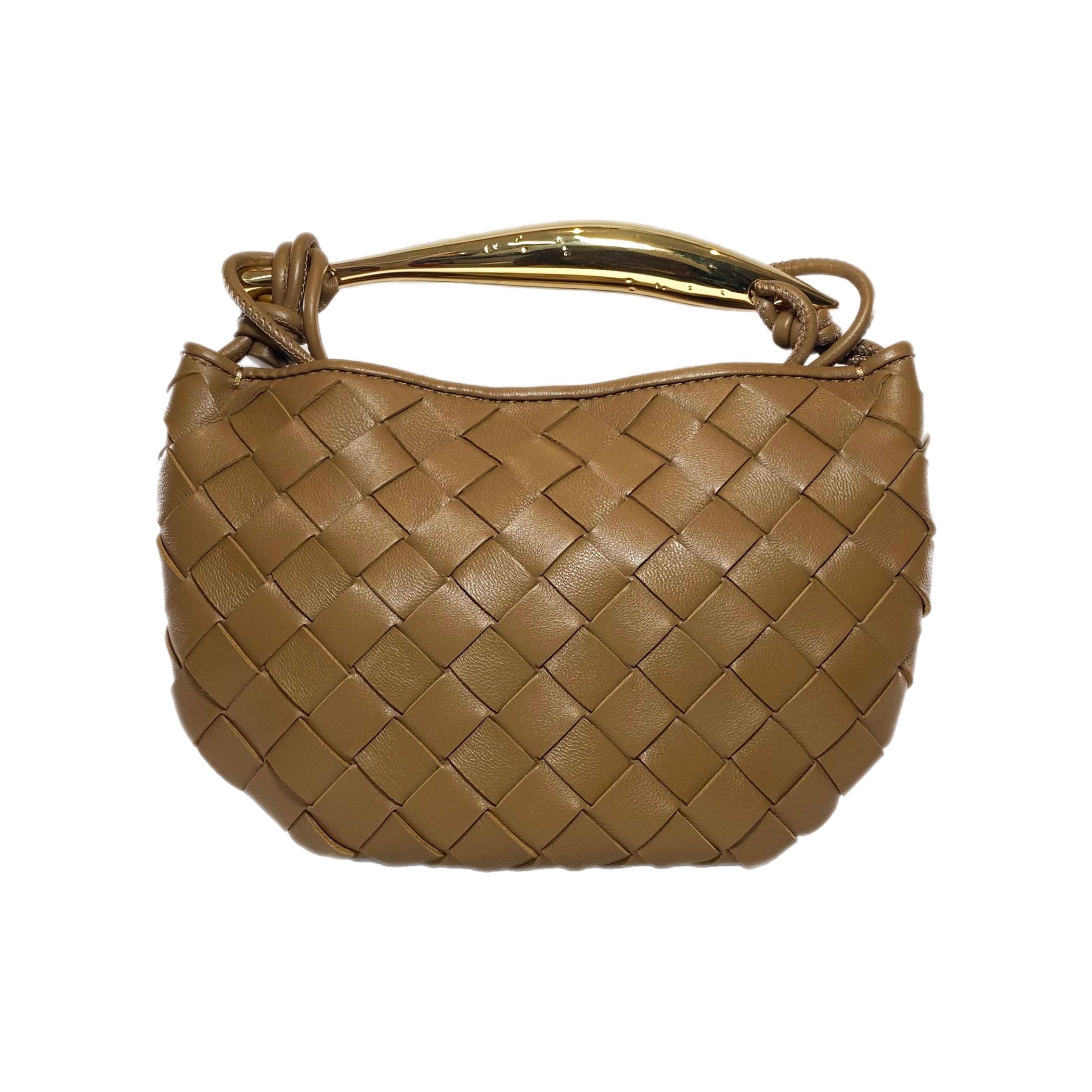 Bottega Veneta Mini Sardine Brown Top Handle Bag – Consign of the
