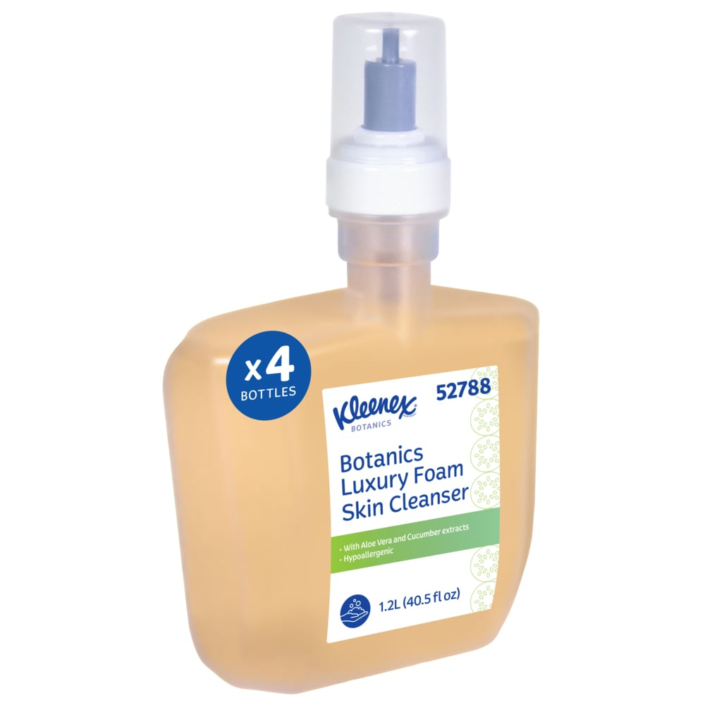Kleenex® Botanics Luxury Foam Skin Cleanser (52788), 1.2 L Clear