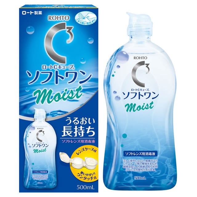 ロート Cキューブ ソフトワンモイストa (500ml) ／ コンタクトケア