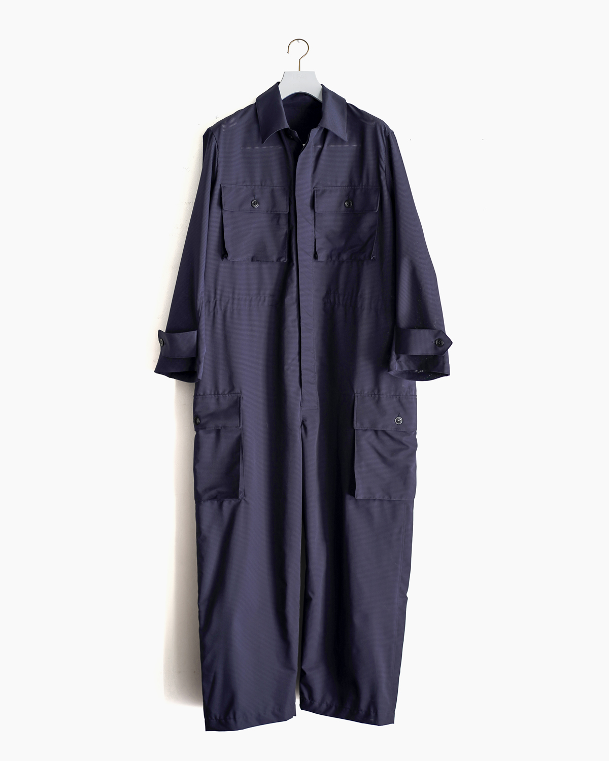NEAT｜Fake Ripstop｜JUMPSUIT - Navy｜PRODUCT｜Continuer Inc
