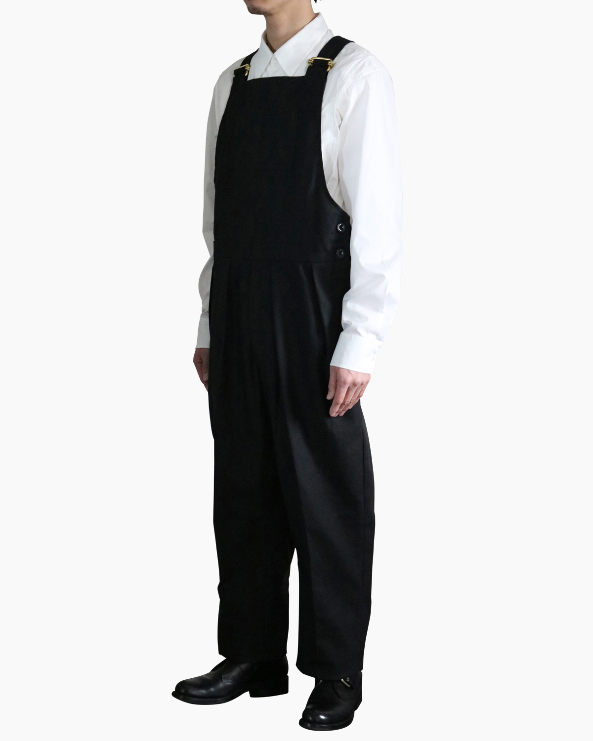 NEAT｜HOPSACK｜OVERALL - Black｜PRODUCT｜Continuer Inc.｜メガネ